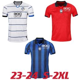 2023 2024 ontwerper atalanta v. Chr. voetbal jersey lookman 23 l muriel boga de roon duvan muriel ata bc bergamasca maglia da calcio mannen kids kit voetbalshirt