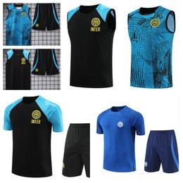 22 2023 inter TRACKSUIT milans jerseys LAUTARO chandal futbol voetbal MILANO Trainingspak 2324 milans camiseta DE FOOT inter Korte mouwen Sportkleding