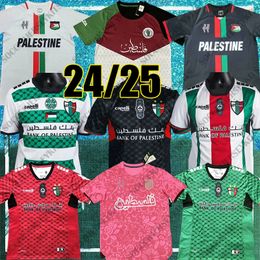 22 23 24 25 Men Palestine Jersey Camisetas Palestino Camisa de fútbol 2024 Versión del jugador Palestino Jerseys Match Sports Maillot Palestine Davila Chilean