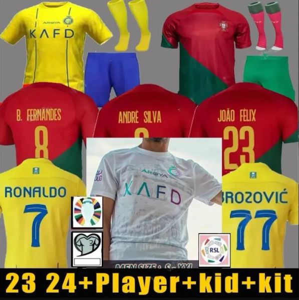 22 23 24 Al Nassr FC camisetas de fútbol Ronaldo Home Football Jersey CR7 Gonzalo Martínez Talisca Ghislain Konan Vincent Aboubakar m