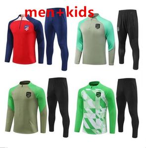 23 24 25 Atletico Madrids Suarez Chandal Futbol Soccer Training Pak Survetement Joao Felix M. Llorente Correa Camiseta de Foot Tracksuit Men Kids Kit Sets