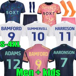 22 23 24 BAMFORD Llorente Leeds Unitedes voetbalshirts 2023 2024 derde Adams Aaronson HARRISON JAMES Heren Kinderen Thuis Uit oranje voetbalshirt