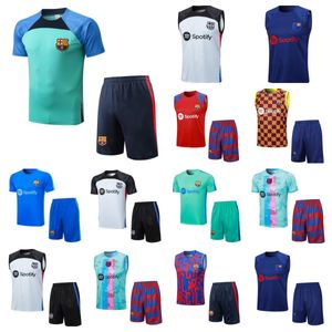 22 23 24 Barcelona voetbaltanktop shirts jerseys tracksuit Ansu Football Barcelona set short mouwen trainingspak