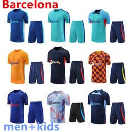 22 23 24 Barcelona TRACKSUIT maillots de football barca TRAINING SUIT 2023 2024 Barcelona Short manches costume survêtements hommes enfants sportswear set
