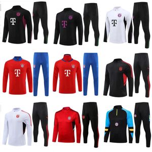22 23 24 Bayern Munich Tracksuit Soccer Jerseys 2023 2024 De Ligt Sane Jersey Football Shirt Hernandez Goretzka Gnabry Camisa de Futebol Kimmich Men Kids Kits112