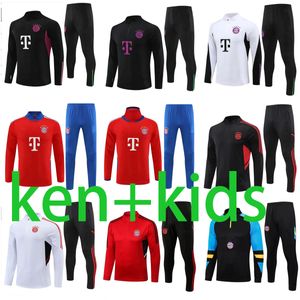 22 23 24 Bayern Munich Tracksuit Soccer Jerseys 2023 2024 De Ligt Sane Jersey Football Shirt Hernandez Goretzka Gnabry Camisa de Futebol Kimmich Men Kids Kits11234