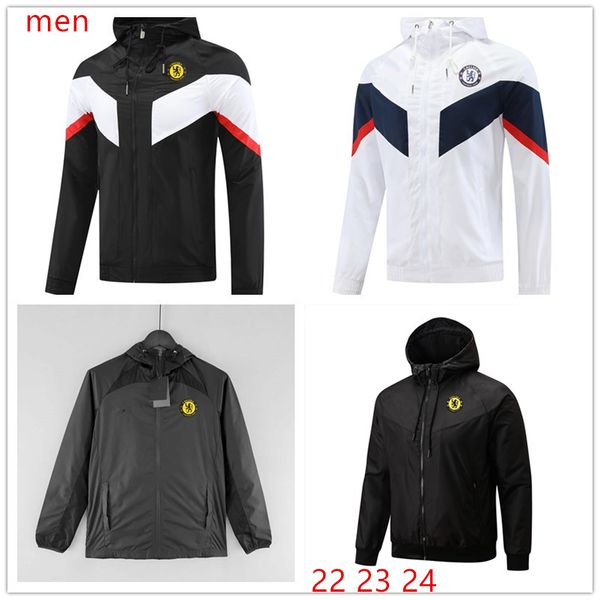 22 23 24 CFC Kit manches longues Veste Survêtement PULISIC 2023 2024 MOUNT HAVERTZ STERLING JORGINHO Chemise d'entraînement KOULIBALY KANTE Survêtements Survêtement de football à capuche