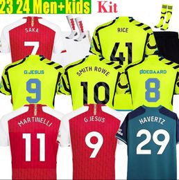 22 23 24 Fans Versión del jugador Jerseys de fútbol SALIBA Gunners MARTINELLI G. JESÚS 2023 2024 ARSen Love Unites Jersey SAKA Toda la camiseta de fútbol Equipo de camiseta de fútbol para niños