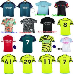 22 23 24 Fans Version Soccer Jerseys SALIBA Gunners MARTINELLI G. JESUS 2023 2024 SKSK Love Unites Jersey SAKA Toda la camiseta de fútbol Equipo de camiseta de fútbol para niños y hombres