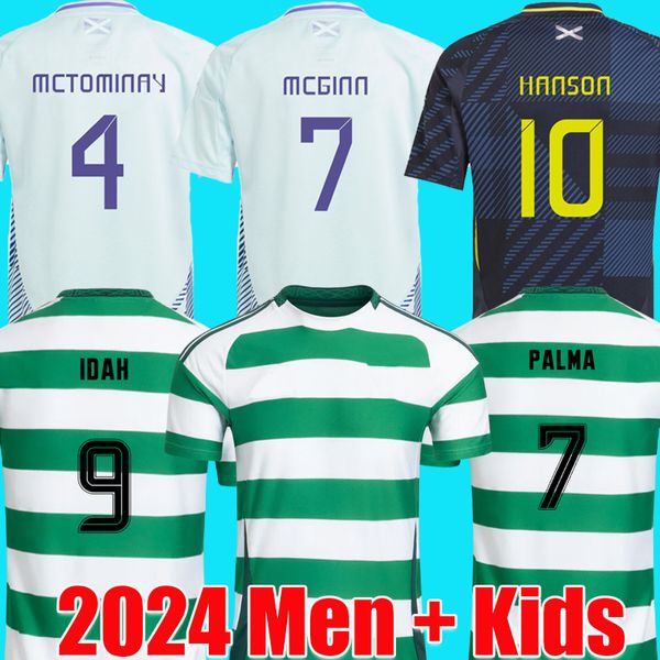 2024 Celtics 24 25 Camisa de fútbol 150 aniversario Jersey Blue 2025 Camisa de fútbol Uniformes Men Sets Jerseys de uniformes