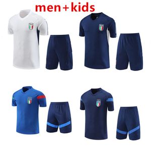 22 23 24 Italie Survêtement Camisetas de football maillots manches courtes costume d'entraînement 2023 2024 Italie Chandal futbol survetement italia sportswear