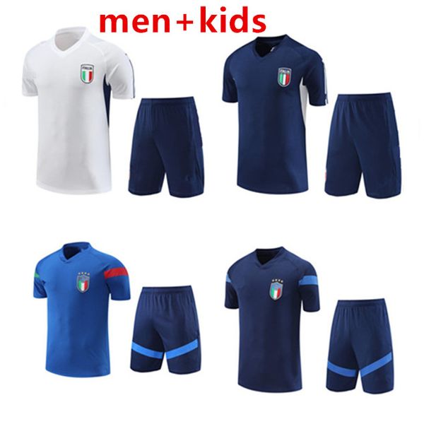 22 23 24 Chándal de Italia Camisetas de fútbol Jerseys de manga corta Traje de entrenamiento 2023 2024 Italia Chandal Futbol Survetement Italia Ropa deportiva