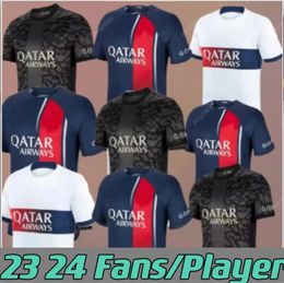 Voetbalshirts SPELER 10 pSgS Paris MBAPPE voetbalshirt HAKIMI SERGIO RAMOS M.ASENSION 23 24 Maillots voetbaljerseys 2023 2024 heren kindertenue sets Paris Saint-Germain