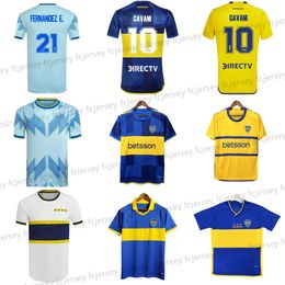 22 23 24 Voetbalshirts CAVANI Boca Juniors MARADONA BENEDETTO MARCOS ROJO Heren voetbalshirt thuis weg fans camisa de futebol VILLA SALVIO