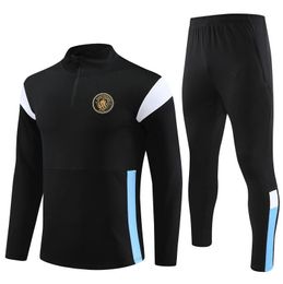 22 23 24 Soccer Tracksuit Haaland de Bruyne Grealish Mans Cityes Malf Zip Training Suit Men Kids 2023 Football Football Football Sportswear Boys Garan Young Surfat 760