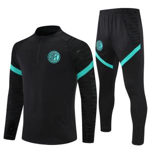 22 23 24Nouveau costume d'entraînement de football Inter Veste Survêtements Chandal Futboll 22/23 Costume d'entraînement à manches courtes DE FOOT Hommes Aad Kit enfants