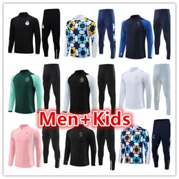 22 23 24 Algerije Algerije heren kids voetbal trainingspakken trainingspak jas kit 2023 2024 heren voetbal trainingspak set jogging jerseys survetement foot chandal futbol