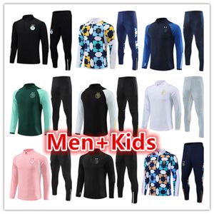 22 23 24 Argelia Algerie hombres niños fútbol chándales traje de entrenamiento chaqueta kit 2023 2024 hombres fútbol chándal conjunto jogging jerseys survetement pie chandal futbol