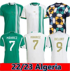 22 23 Jerseys de football Algerie 2022 Mahrez Brahimi Bennacer Algeria Special Jersey Men Kids Maillot de Football Shirts Training Uniforms Top