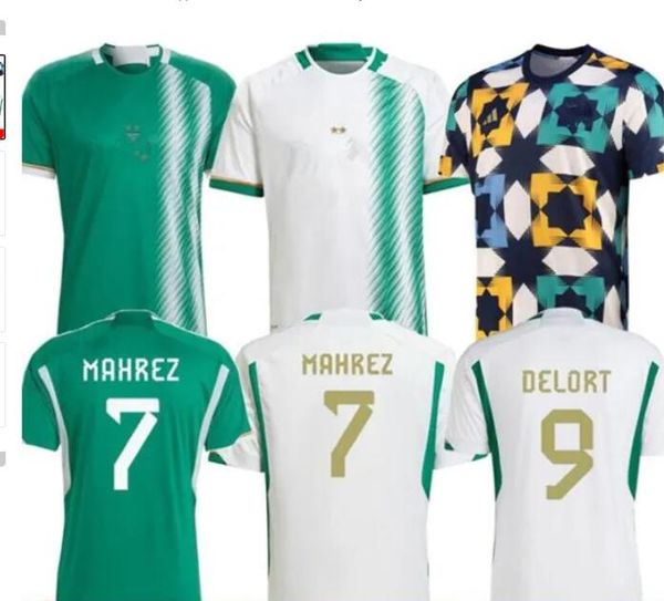 22 23 Maillots de football Algérie MAHREZ BRAHIMI BENNACER Algérie maillot spécial hommes maillot de football chemises uniformes d'entraînement haut