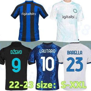 22 23 BARELLA GOSENS Inter Soccer Jersey Calhanoglu MiLANs LAUTARO ALEXIS DZEKO 21 22 Chemises de football Coppa Italia FINAL Training 2022