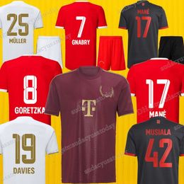 22 23 Bayern Munichs Jersey de fútbol Gravenberch Sane Muller Davies Kimmich Fútbol Top Camisetas Men Kits Kit Oktoberfest Bayern Jesey Bayern Bayern Camisetas 052166 Jersey