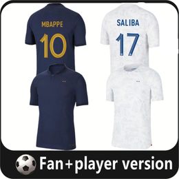 22022 BENZEMA MBAPPE GRIEZMANN voetbalshirt 22 Franse KANTE POGBA ZIDANE GIROUD MATUIDI Kimpembe VARANE PAVARO uitrusting Maillot de voetbalshirt Heren Speler 4XL