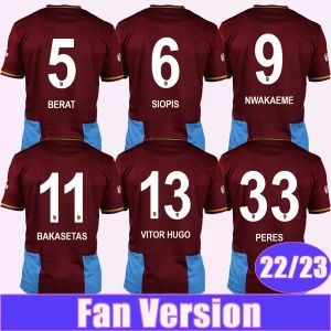 22 23 Berat Bakasetas Peres Mens voetbaltruien Siopis Nwakaeme Vitor Hugo Hamsik Yusuf Djaniny Special Edition Home Away Football Shirt