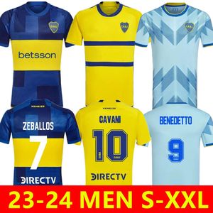 2023 2024 CAVANI Boca Juniors Soccer Jerseys 23/24 MARADONA BENEDETTO MARCOS ROJO CARLITOS DE ROSSI TEVEZ SALVIO BARCO JANSON MEDINA maillot de football