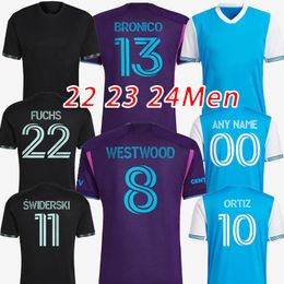 22 23 Charlotte FC SWIDERSKI Mannen Voetbalshirts 2022 2023 FUCHS BENDER ORTIZ ALCIVAR RUIZ WALKES ARMOUR Home Away Wit Joint Versie Shirt Volwassen Uniform