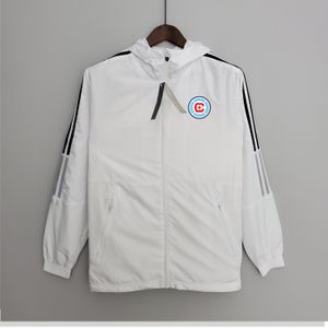 22-23 Chicago Fire FC veste pour hommes sport de loisirs coupe-vent maillots fermeture éclair complète coupe-vent à capuche manteau de mode pour hommes logo personnalisé