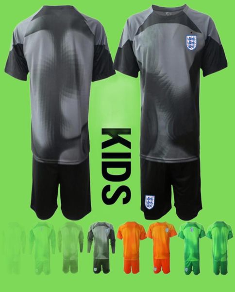 22 23 niños portero de fútbol Jersey Inglaterra Pickford Team para niños Ropa infantil Black Amarillo Naranja verde A Becker Virgils Foot4480238