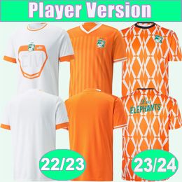 2023 24 Cote D Ivoire nationale teamspelerversie Voetbalshirts voor heren KESSIE CORNET GRADEL Culturele versie en 22 23 thuis wegvoetbalshirts