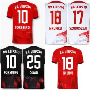 22-23 FC Club 10 FORSBERG Camiseta de fútbol 18 NKUNKU 25 OLMO 19 SORLOTH 9 POULSEN 4 ORBAN 21 BROBBEY 7 SABITZER Kits de camiseta de fútbol Color del equipo Nombre personalizado Número LaiBiXi