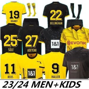 4XL HALLER camisetas de fútbol Dortmund 23 24 camiseta de fútbol REUS REYNA DORTMUND NEONGELB SANCHO HUMMELS BRANDT WITSEL 2023 2024 hombres niños kit maillot de foot