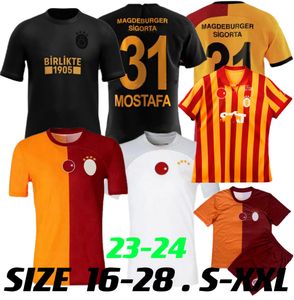 23 Galatasaray Mens voetbalshirts Michael Seri Falcao Belhanda luyindama Mostafa Feghouli Diagne Lemina 2023 2024 Home Away voetbalshirt Man Kids MiGe 16-28 S-2xl