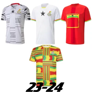 2023 2024 Ghana Thomas Soccer Jerseys 2023 2024 Schlupp Kudus J Ayew Aidoo Jr Ayew Afena Amartey Djiku Caleb Ekuban Samuel Owusu voetbalshirt ademend