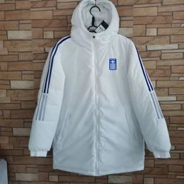 22-23 Grecia Down Winter Leisure Sport Jacket Ropa de manga larga Abrigo de moda de moda Emblantes de parkas Emblemas personalizados