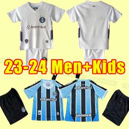 23 24 Gremio voetbaltruien D.Costa Guild Giuliano 2023 2024 Ramiro Geromel Luan Maicon Fernandinho Huizen Mulher Criancas voetbal Shirts Home Away Men Kids Full Kit