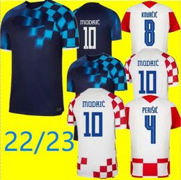 XXXL 2022 Kroatias Modric Soccer Jerseys Nationaal Team Mandzukic Perisic Kalinic 22/23 Croazia voetbalshirt Kovacic Rakitic Kramaric Men Women Kids Kit Croacia 66