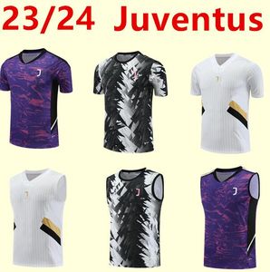 23 24 Juventus voetbalshirt Training Jersey Pogba Di Maria Vlahovic Chiesa 23/24 Sportkleding Men Voetbal Set uniforme sportkleding