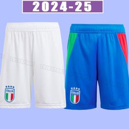24 25 Italia Bonucci Soccer Shorts 2024 Verratti Jorginho Insigne Belotti Chiesa Barella Chiellini Italia Pantalones de fútbol Immobile Home Away Men 2025