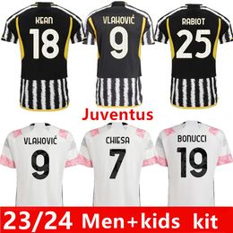 23 24 Fußballtrikots POGBA BONUCCI VLAHOVIC McKENNIE 2023 2024 PELLEGRINI CR LOCATELLI CHIESA ARTHUR CUADRADO Fußballtrikot