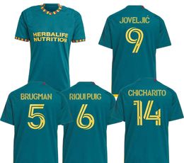 Voetbaltruien 23-24 Home Joveljic 9 Brugman 5 Riquipuig 6 Chicharito 14 Aangepaste Thaise kwaliteit Sport Yakuda Online Store voetbal Wear Design Dhgate