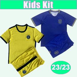 23 24 Maccabi Tel Aviv Kit enfants maillots de football ZAHAVI BITON COHEN MILSON maison loin maillot de football uniformes de costume enfant court