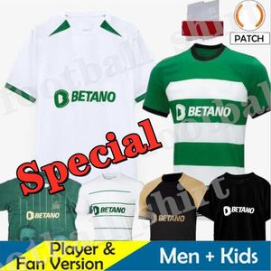 Sporting CP 2024 Lisbons Special Soccer Jerseys White Blue Home Special Jovane Sarabia Vietto 23 24 Maillot Jersey Sporting Club de Football Shirt Hen Kid Kit Kit