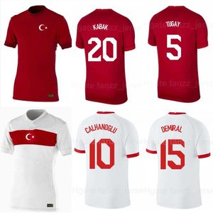 2024 2025 Maillot de football Turquie à domicile Équipe nationale Burak Yilmaz Kenan Karaman Hakan 24 25 Calhanoglu Zeki Celik Sukur Ozan Kabak Turquia Kits de maillots de football