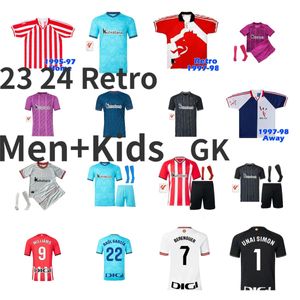 23 24 Club Bilbao Soccer Jerseys BERENGUER 2023 MUNIAIN Athletic WILLIAMS JR Maillot de football RAUL GARCIA VILLALIBRE Sancet UNAI SIMON rétro 95 97 98 J.GUERRERO ZIGANDA