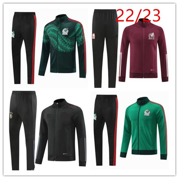 Ensembles de football/survêtements 22/23 Veste de football MEXIQUE AVEC PAN 24 25 CHICHARITO RAUL LOZANO Camisetas de futbol