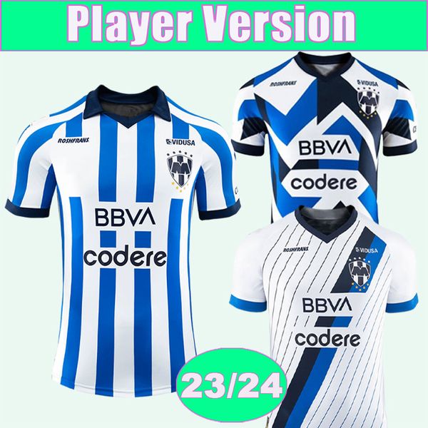 23 24 Monterrey R.FUNES MORI M.MEZA J.CAMPBELL Version du joueur des hommes Maillots de football Accueil Bleu Extérieur Blanc 3ème Maillot de football D.VERGARA Uniformes à manches courtes